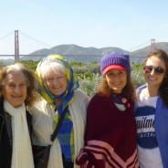 photo 3 generations of women with Golden Gate Bridge in background