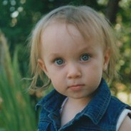 photo of little girl, blonde